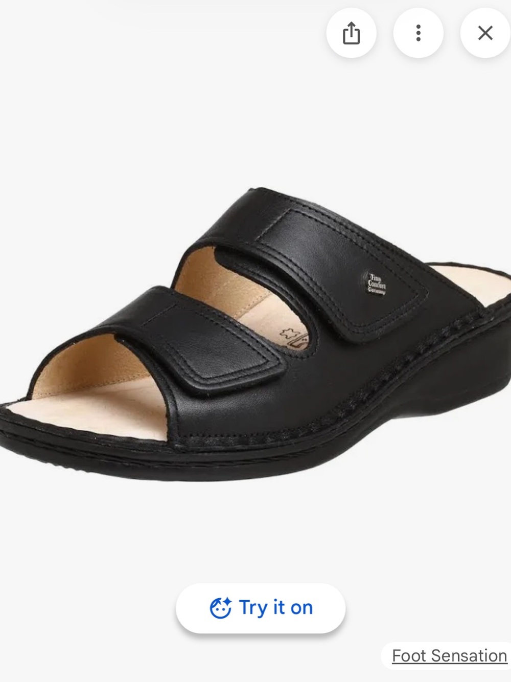 Finn Comfort Jamaica Leather Slide Sandals - 35